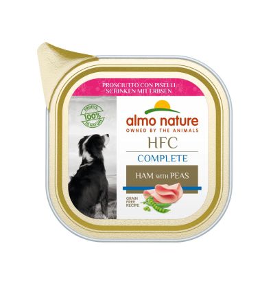 Almo Nature - Chien - Barquette HFC Complete - Jambon et pois