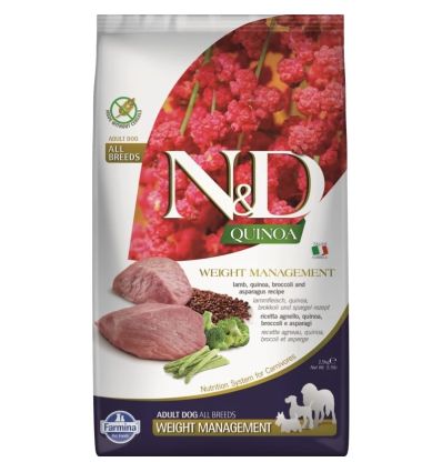 Farmina - N&D Quinoa Weight Management - Chien Adult Mini - Agneau