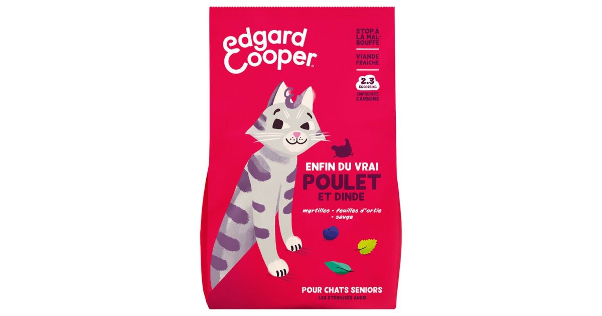 Edgar Cooper - Croquettes Poulet et Dinde - Chat Senior