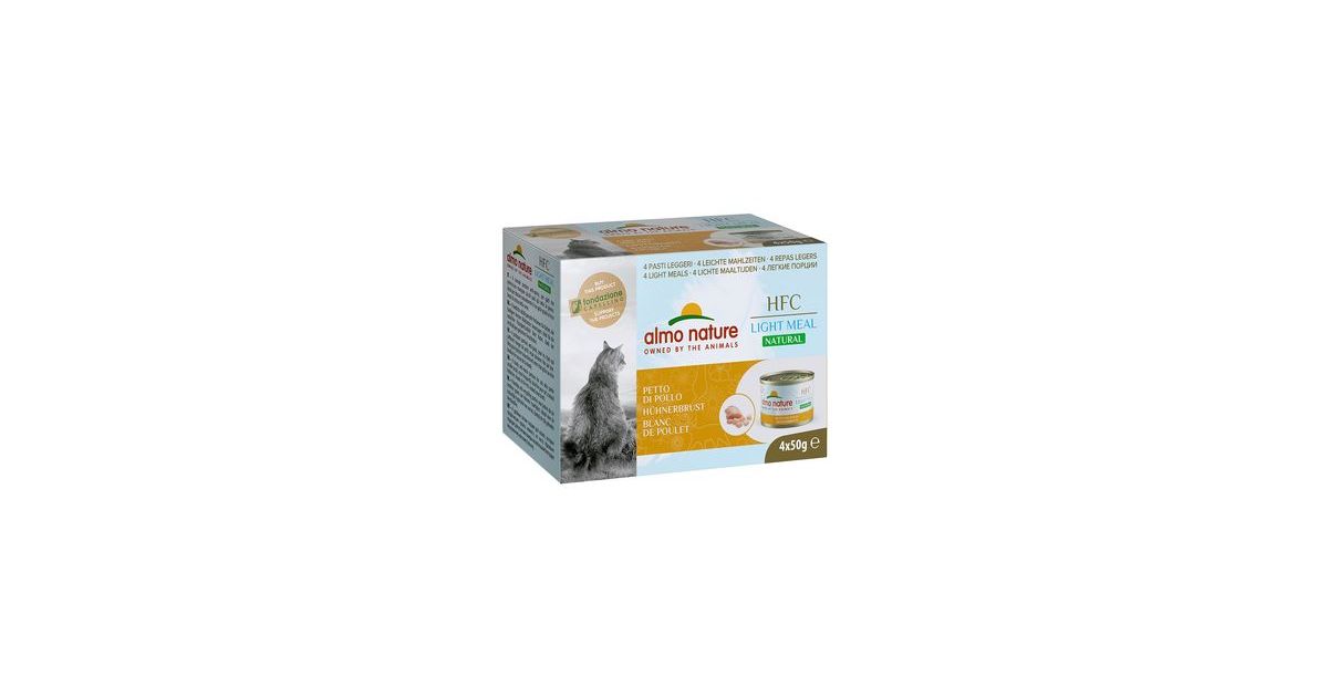 Almo Nature - HFC Natural light blanc de poulet multipack 4x50g