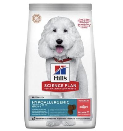 Hill's Science Plan -Canine Adult Medium Hypoallergenic (Saumon)