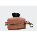 Poop Bag Holder Canvas Red
