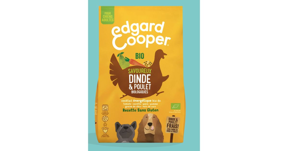 Edgar Cooper - Croquettes Bio Dinde et Poulet - Chien adulte