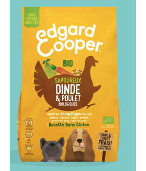 Edgar Cooper - Croquettes Bio Dinde et Poulet - Chien adulte