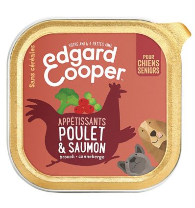 Edgar Cooper - Paté Poulet et Saumon - Chien Senior
