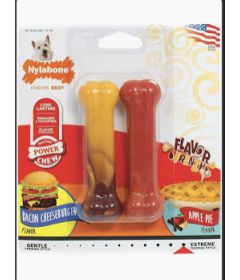 Nylabone - Extreme Chew - Cheeseburger and Apple twin pack