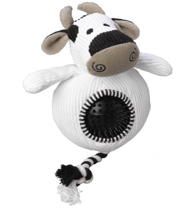 Peluche Corde et Balle Vache House of Paws - 1