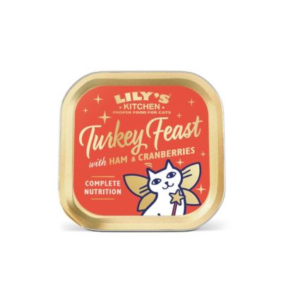 Lily's Kitchen - Barquette de Noêl chat - Turkey feast 