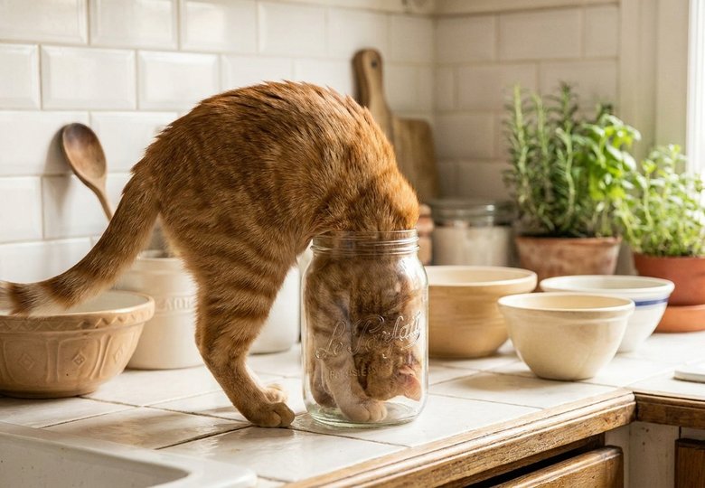 Le chat liquide : pourquoi votre félin rentre dans n’importe quel récipient